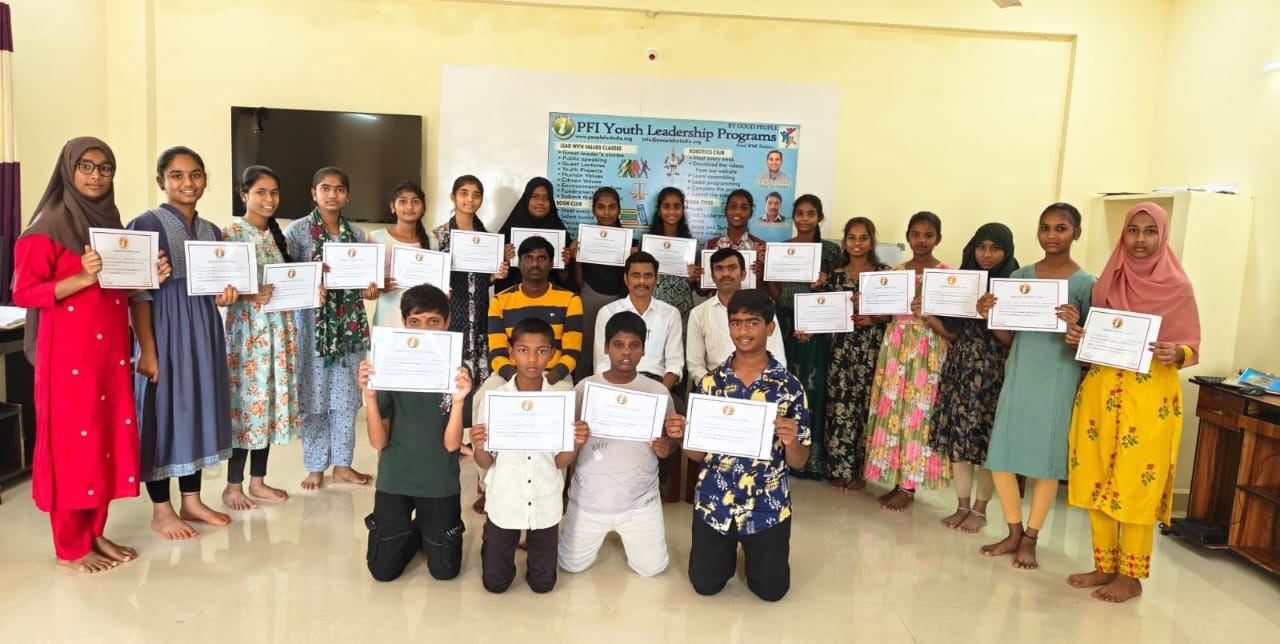 Speciality Kids Donation and Certificate for Computer and Sewing Machine Training students